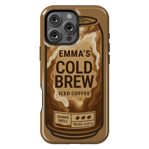 Personalized Coffee Lovers Cold Brew iPhone Case